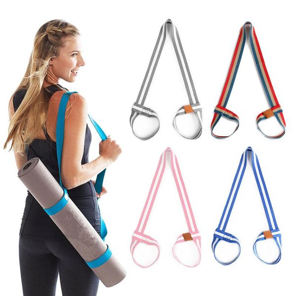 

adjustable cotton yoga mat sling carrying strap rope fitness gym equipment carrier belt exercise stretch belts resistance bands