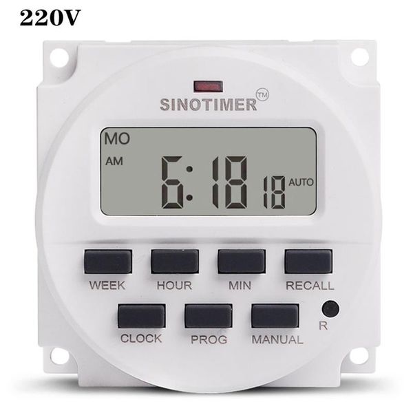 

1.6 inch digital 220v 230v ac 7 days programmable timer switch with ul listed relay inside and countdown time function timers