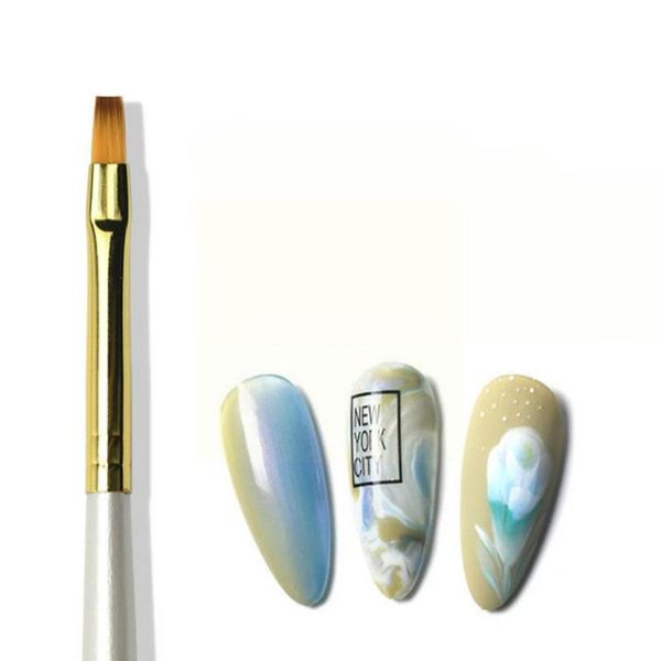 

nail brushes professional pen brush makeup tool detailed drawing aluminum sweap light nylon home wool diy for manicure z3k1, Yellow