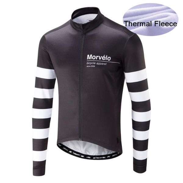 

racing jackets 2022 morvelo winter thermal fleece cycling jersey ropa ciclismo mtb long sleeve bike wear clothing maillot biciclet for men, Black;red