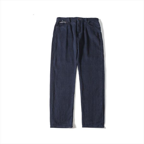 

american amekaji premium loose women pants casual cargo denim blue dyed male solid color basic thicken straight coarse grain jeans, Black