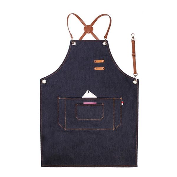 

chef aprons adjustable barista apron with pockets kitchen cooking baking 68ue