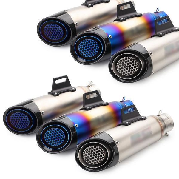 

exhaust pipe for motorcycle escape modified motorbike laser marking 51mm 61mm muffler cbr1000rr s1000rr ninja250 r6