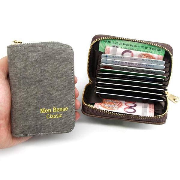 

card holders fashion men bag holder organ business wallet pu leather case organizer multiple slots women purse, Brown;gray