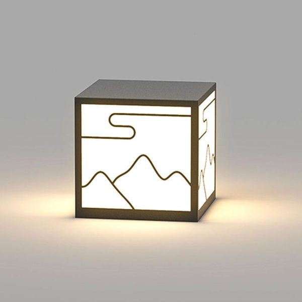 

solar outdoor post lights waterproof column lamp pillar light garden landscape lawn patio yard fence gate lamps
