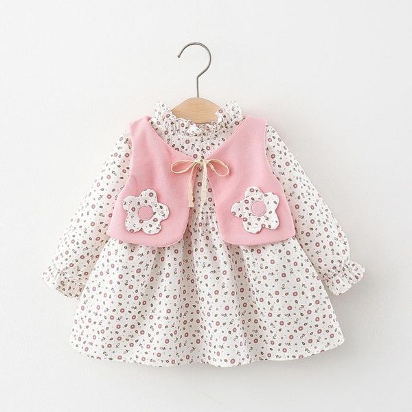

girl's dresses 2021 fall born baby girl dress toddler girls 1year birthday party princess for clothing infant clothes, Red;yellow