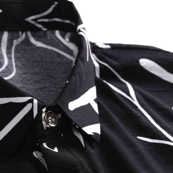 

porto sleeve short shirt flowers summer shirts stage show dress, White;black