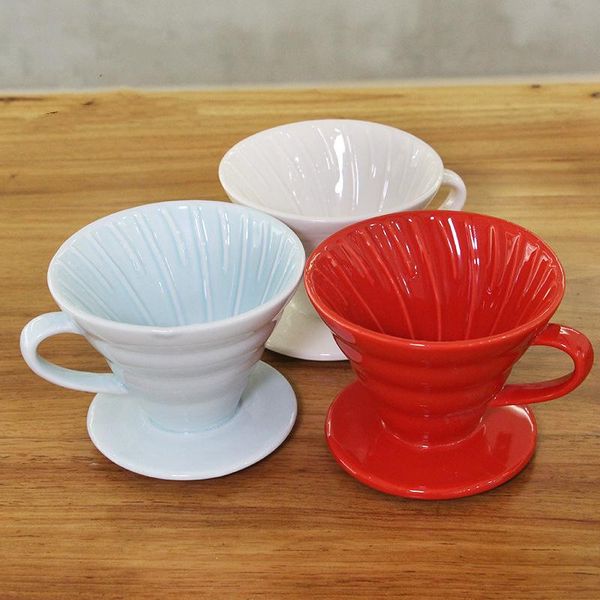 

coffee filters american v60 ceramic dripper filter holder cup screw reusable home household filtro cafe caffe maker drip tools tamper