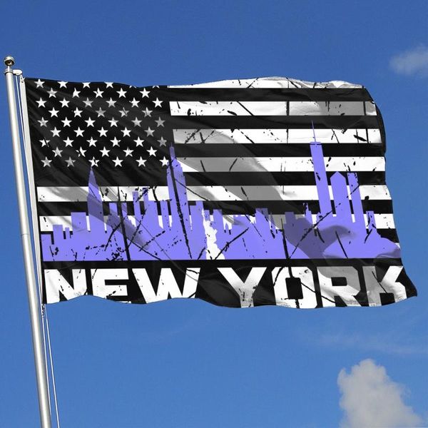 

party decoration york city american flag skyline rainbow 3x5 ft polyester flags banner for