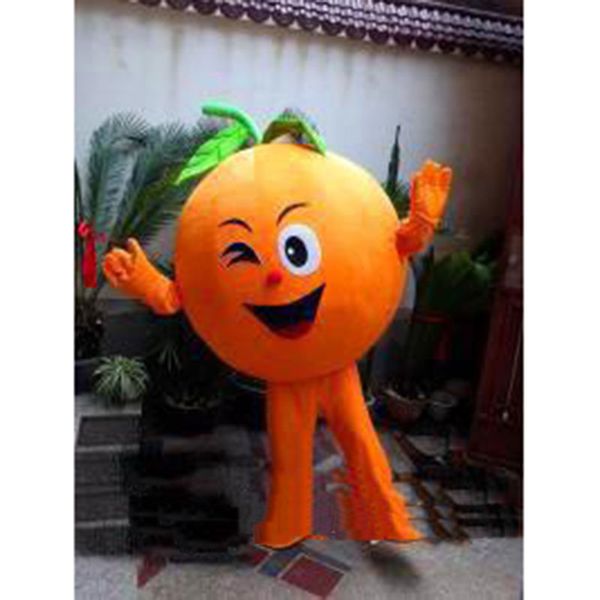 

festival dress orange mascot costume halloween christmas fancy party dress friuts advertising leaflets clothings carnival adults outfit, Red;yellow
