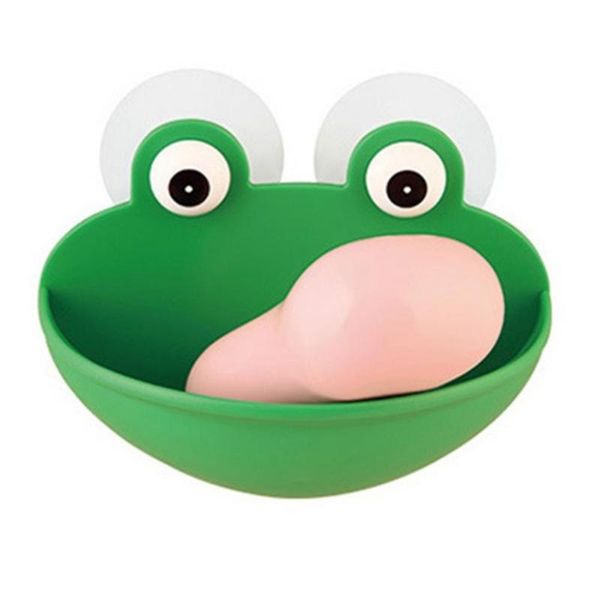 

hooks & rails bathroom soap rack lovely frog style wall suction sponge drain dish holder organizer