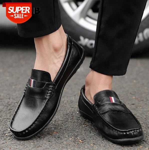 

mens shoes brand fashion genuine leather men loafers flat shoes luxury moccasin men soft non-slip slip on sneakers soulier homme #zy6k