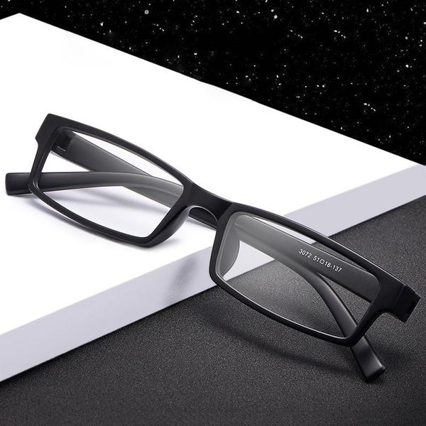 

fashion sunglasses frames tr90 glasses frame men women vintage rectangle full rim eyeglasses optical myopia prescription spectacles clear ey, Black