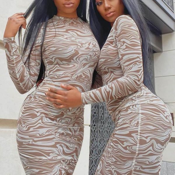 

casual dresses donsignet fashion women's dress autumn round neck pullover solid color slim bottoming bag hip, Black;gray