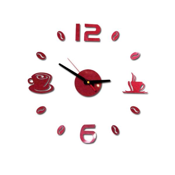 

roman numbers acrylic mirror wall sticker clock home decor mural decals clocks