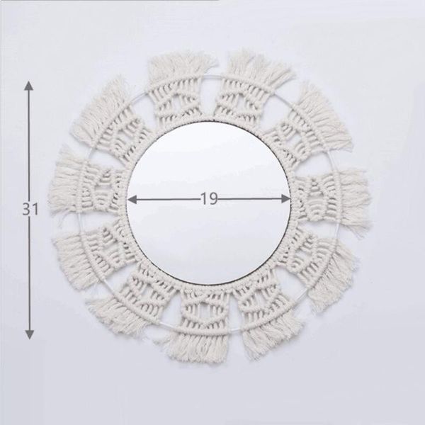 

mirrors handmade macrame mirror wall makeup dressing room bathroom home decoration gxma