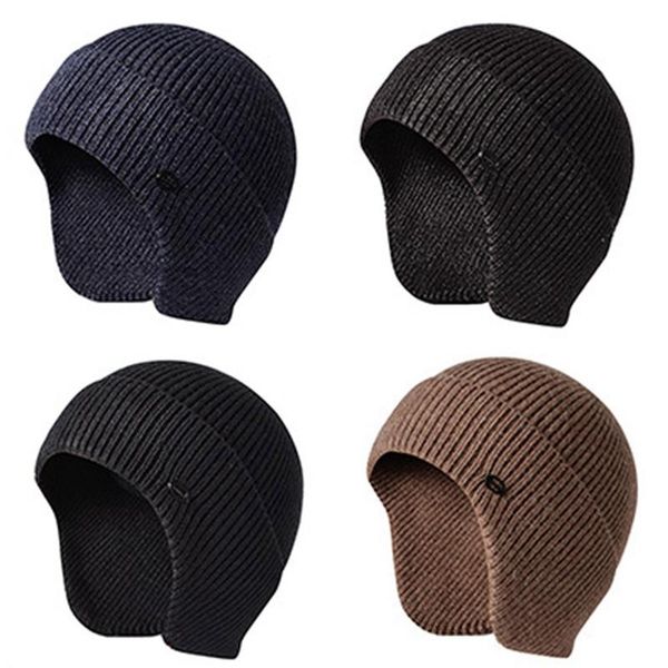 

beanies autumn and winter warm woven knit hat ski wool soft knitted cap men women