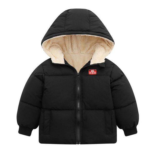 

down coat autumn winter children jacket boys girls fashion thick warm baby hooded outwear kids cotton 6m - 4y, Blue;gray