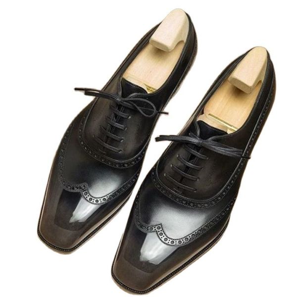 

dress shoes nova menadvanced clÃ¡ssico escultura sapatos formais rendas atÃ© apontou moda cavalheiro formal versÃ¡til banquete venda quente mac, Black