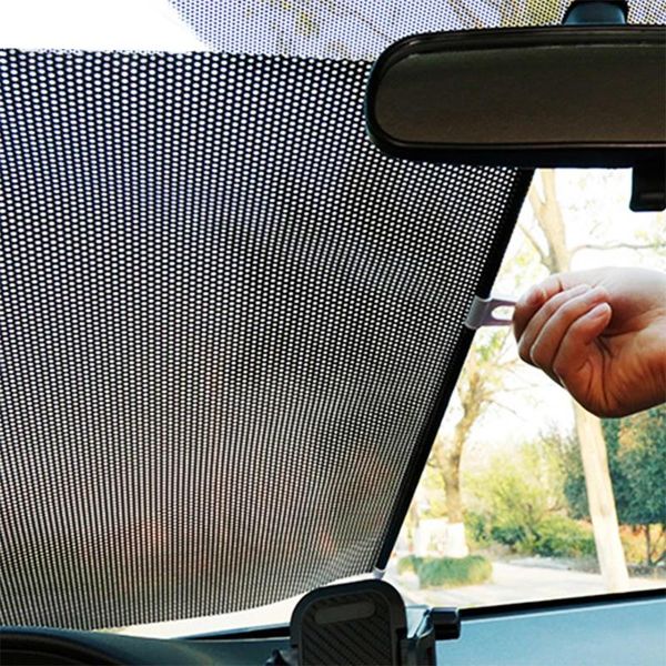 

pratical car pleated curtains shield side window retractable nylon mesh blind visor shade sunshade fold curtain