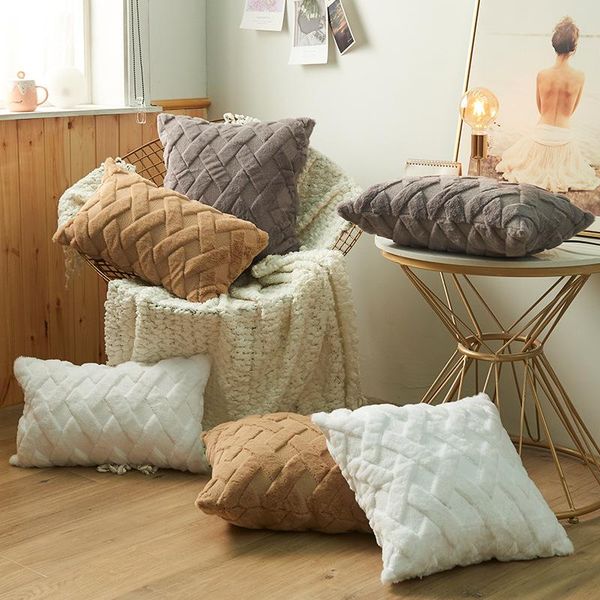 

cushion/decorative pillow soft fluffy cushion cover bohemian style case 45x 45cm/30x50cm nordic decorative pillowcases for home decor
