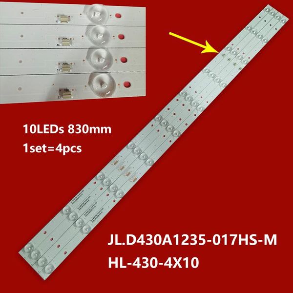 

backlight strip 10lamp for 43inch led43hd580 led43hd560 rh43-d4302x-01a-dl hl-430-4x10 led43hd310 pb12d830173bl042-002h led strips