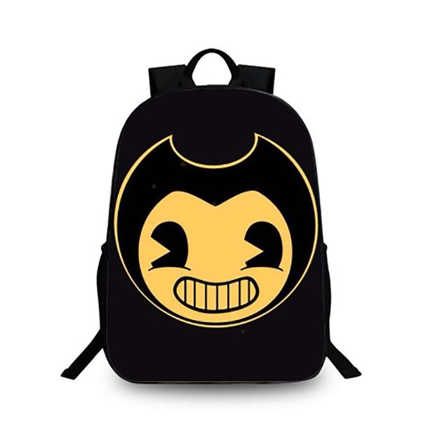 

backpack 2021 bendy and the ink machine for teenagers back to school bag student bookbag daily mochila notebooks