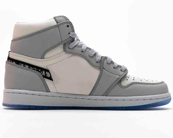 

2021 basketball shoes 1s jumpman 1 high womens mens white gray luxury design outdoor sports sneakers portsmarket w2170