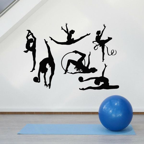 

wall stickers sports school decoration gymnast decal dance girl sticker teen room car window art mural waterproof