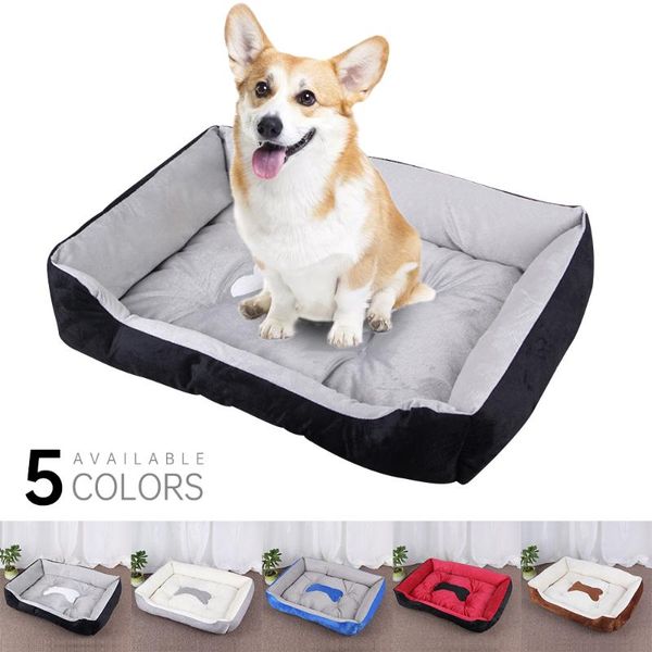 

kennels & pens pet cat dog bed 5colors warm cozy house soft nest baskets mat autumn winter xxs-xl