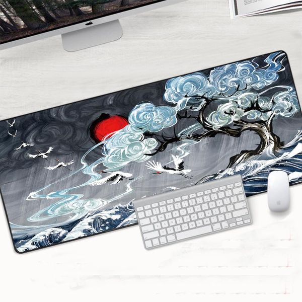 

mouse pads & wrist rests square large size mat xl pad abstract waterproof material computer lapdesk for office gaming anti-slip mouse-pa