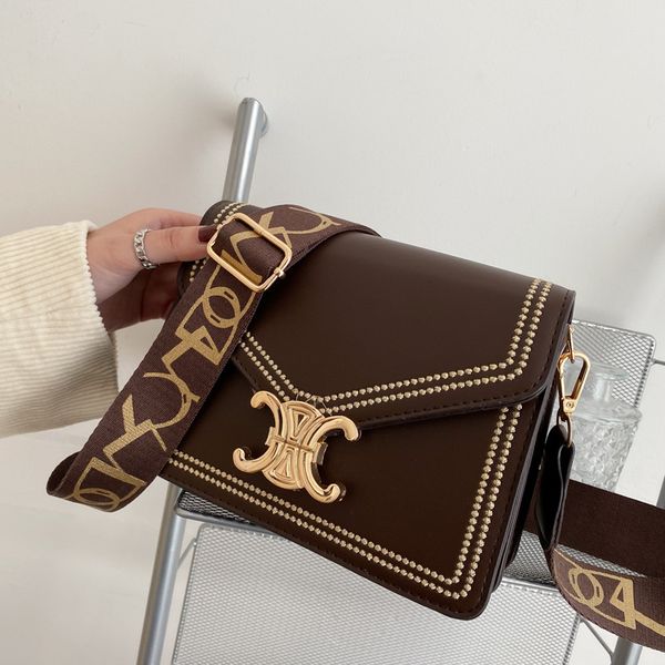 

design new fashion shoulder simple crossbody triumphal arch tote small square bag