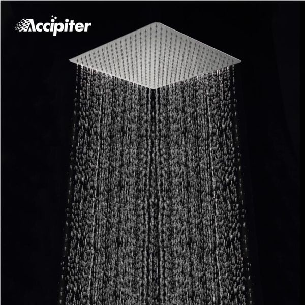 

bathroom shower heads 40cm * square rainfall head 16 inch stainless steel ultra-thin ceiling rain