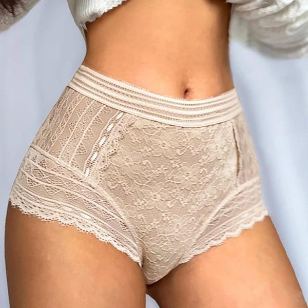 

women's panties for women crochet rose lace lace-up panty hollow out underwear high waist seamless thongs lingerie 35#, Black;pink