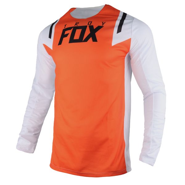 

360 mx dirt bike offroad motor long sleeve jersey motocross racing cycling orange white clothes mens, Black