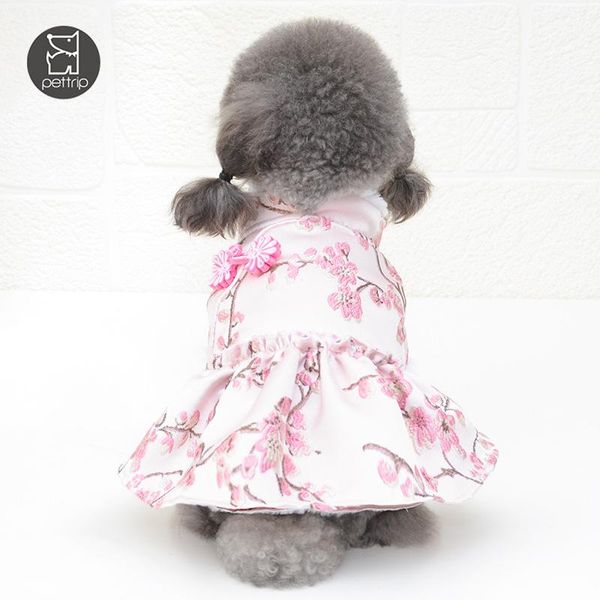 

cat costumes year dog clothes chinese spring festival coat tang suit doggie puppy small costume outfit pet apparel dropship