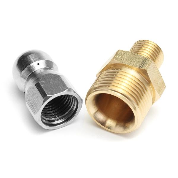 

watering equipments m22 f14 1 front 3 rear high pressure cleaner drain cleaning pipe dredger nozzle sprayer connector accessories