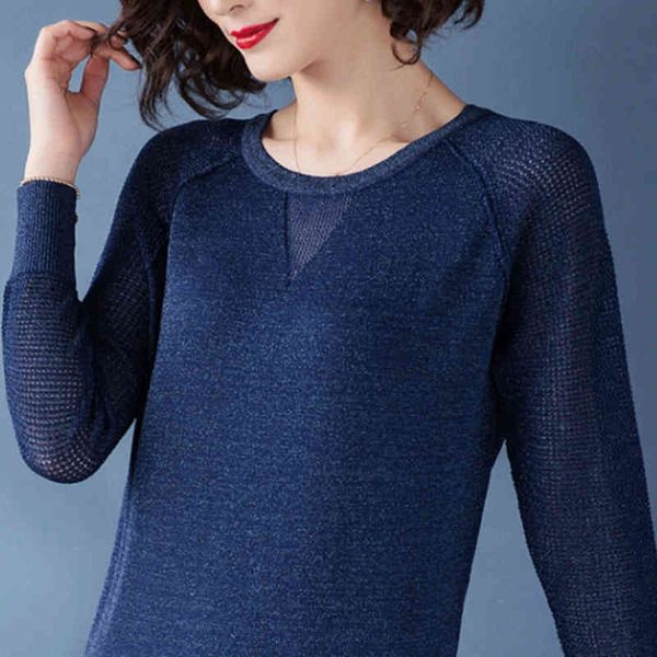 

women's sweaters shintimes hollow out autumn soft pullover long sleeve bright silk knitted ladies 8mwd, White;black