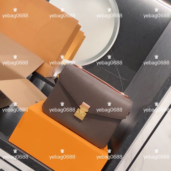 

newset classic evening messenger bag leather women's handbag purse pochette metis totes single shoulder printing flower crossbody bags