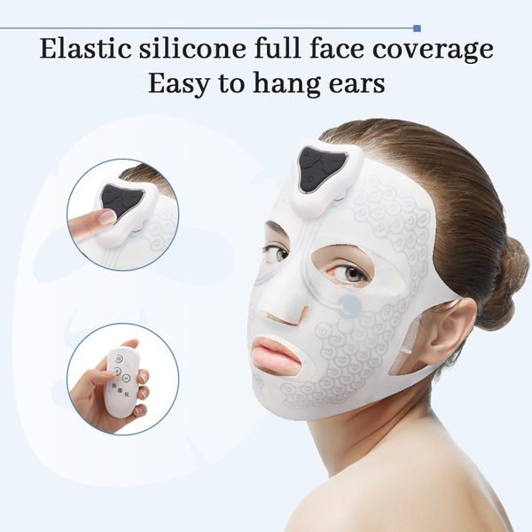 

electric facial mask skin rejuvenation anti-wrinkle beauty eye facial beauty mask micro current pulse face massager for home spa