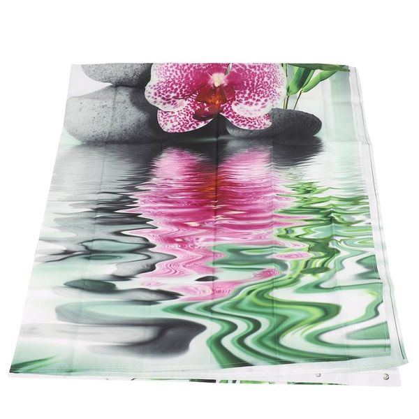 

shower curtains india spa zen buddha water yoga curtain polyester fabric waterproof massage stone orchid bathroom bath 1.8x1.8cm