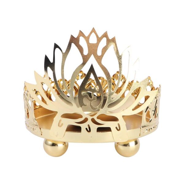 

decorative lotus shaped candleholder alloy candle holder candlestick decor fragrance lamps