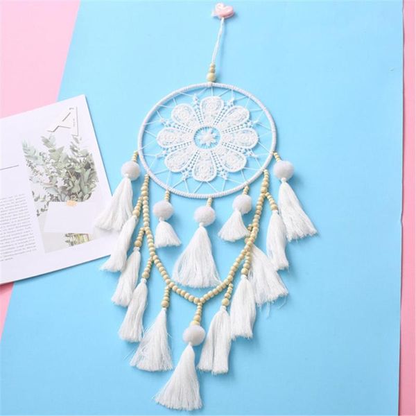 

decorative objects & figurines handmade tassel feather pendant wind chimes home hanging craft gift ornament wall kids room decoration