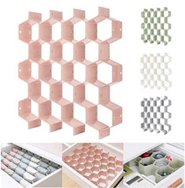 

storage drawers honeycomb clothing separator adjustable drawer divider compartment for underwear sock save space home bedroom organizer