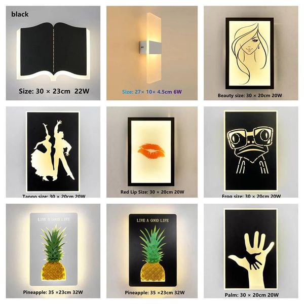 

wall lamp led bedside modern indoor creative aisle corridor reading