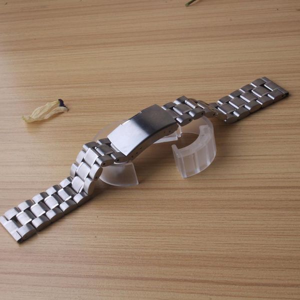 

watch bands stainless steel band strap bracelet silver watchbands 16mm 18mm 20mm 22mm 24mm 26mm common watches straight end, Black;brown