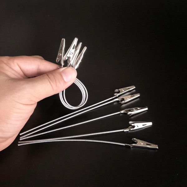 Clip a coccodrillo fai-da-te con filo in acciaio morbido per portasigarette Accessori per fumatori Portasigarette Clip per carte Grabber per unghie lunghe