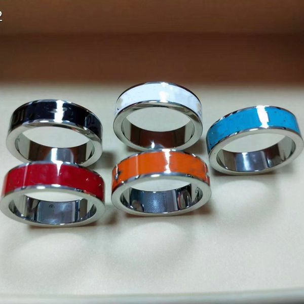 

luxury designer ring for man women rings men woman jewelry 4 color gifts fashion accessories-l01, Silver