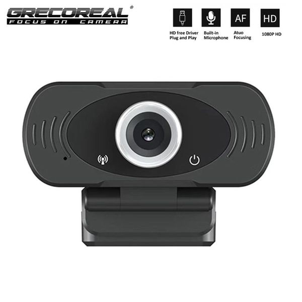

webcam hd 1080p computer pc web camera with microphone autofocus 30fps mini lapdeskportable drop webcams