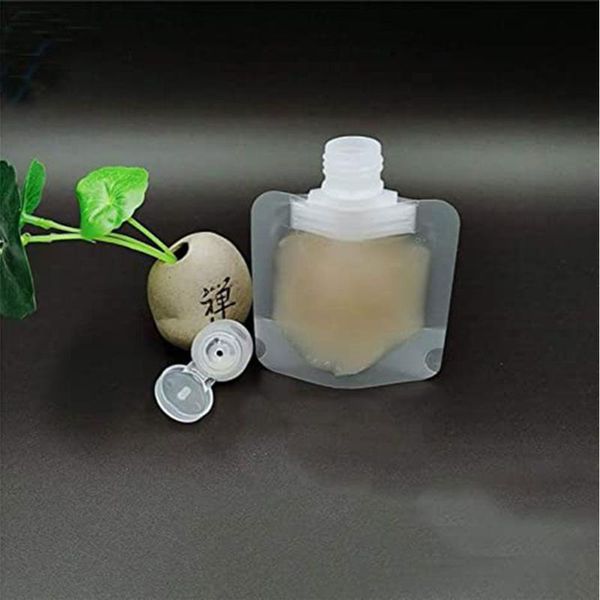

storage bottles & jars portable ones spout pouch transparent clamshell packaging refillable makeup packing bag subpack the liquid